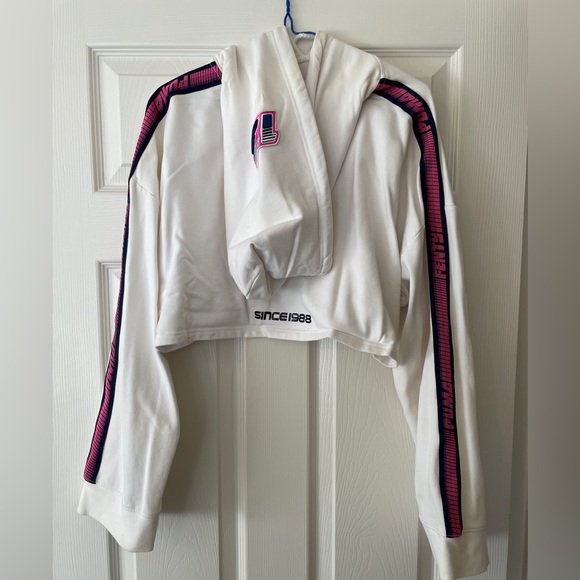 PUMA RIHANNA FENTY Women’s Cropped Hoodie Sweatshirt, Size: 0 /S - Picture 6 of 8